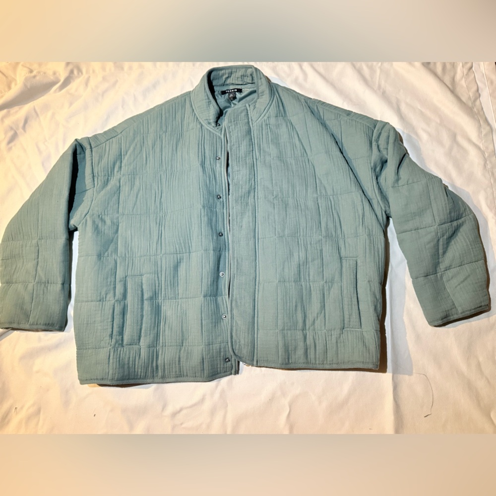 Torrid Blue Quilted Jacket